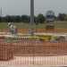La rotatoria piramidale di via Capurso in fase di costruzione